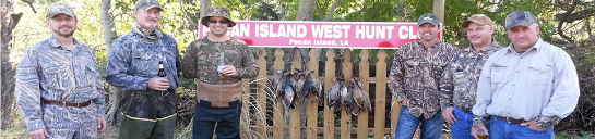 Guided duck hunt in South Louisiana